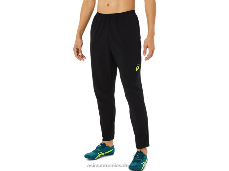 Asics negru de performanță pantalon bărbați țesut stretch ZF4641448
