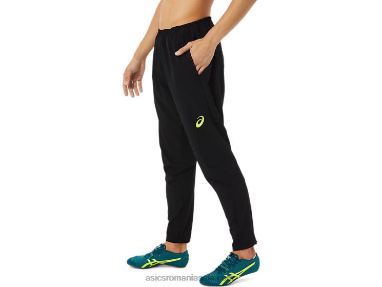 Asics negru de performanță pantalon bărbați țesut stretch ZF4641448