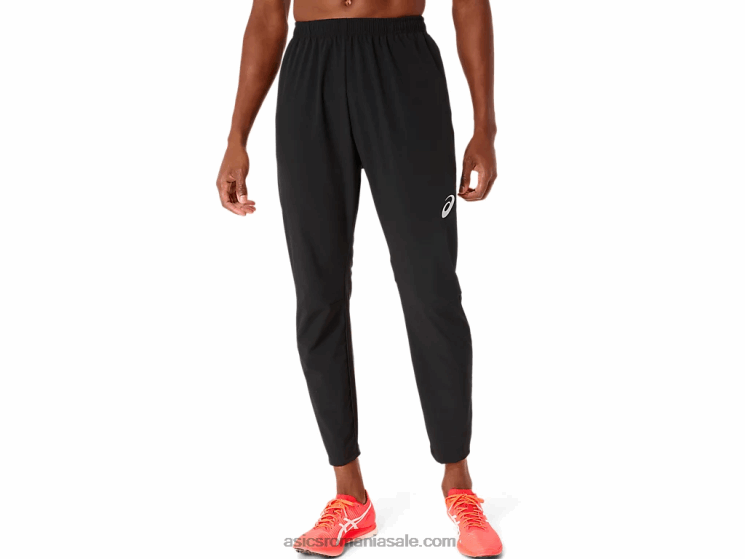 Asics negru de performanță pantalon hibrid pentru bărbați țesut stretch ZF464263
