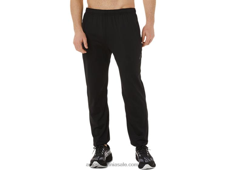 Asics negru de performanță pantaloni bărbați din tricot periat ZF464750