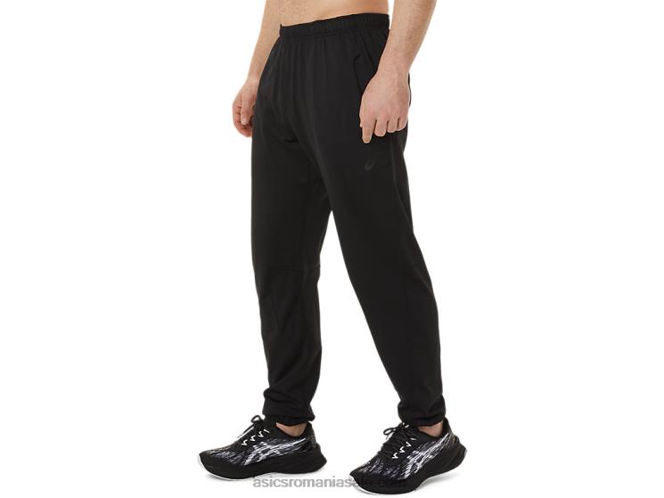 Asics negru de performanță pantaloni bărbați din tricot periat ZF464750