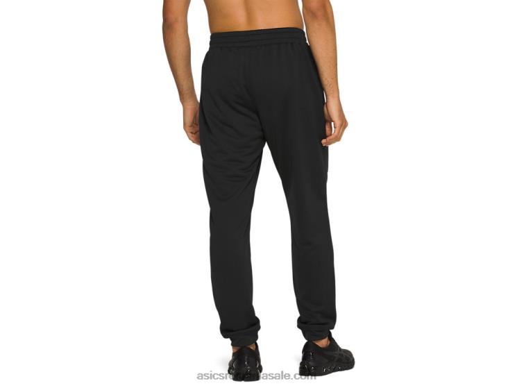 Asics negru de performanță pantaloni de jogging pentru bărbați, French Terry ZF4641993