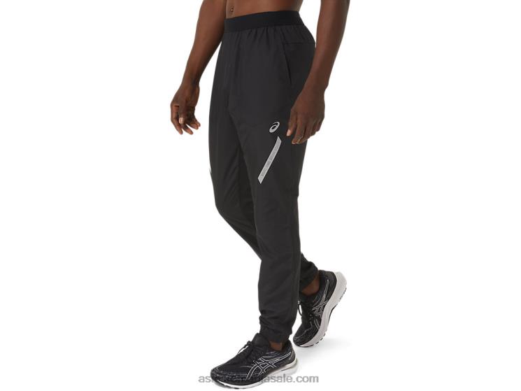Asics negru de performanță pantaloni de spectacol pentru bărbați ZF464858