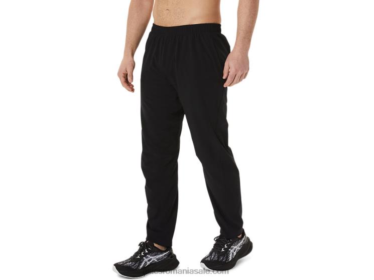 Asics negru de performanță pantaloni țesuți pentru bărbați ZF464984