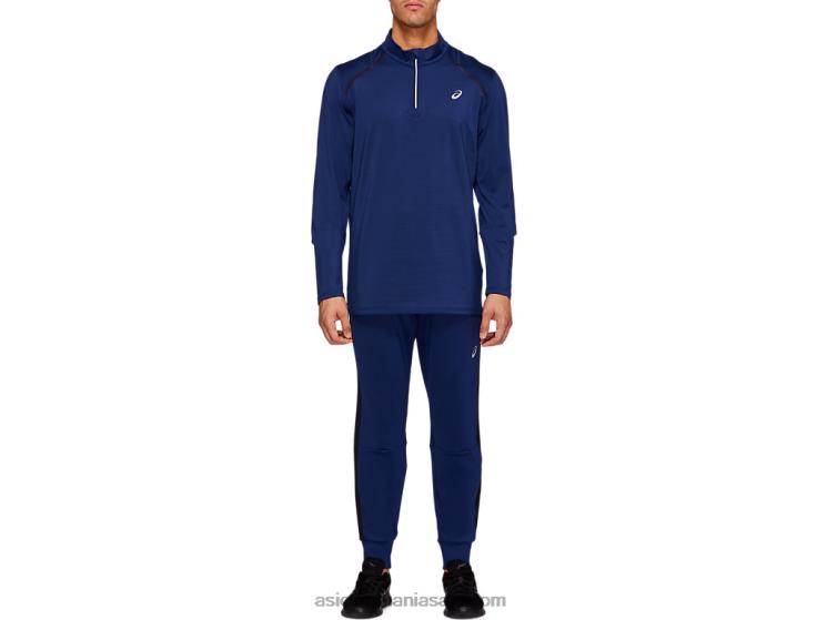 Asics întindere albastră heather/negru jogger pentru bărbați Thermopolis ZF4642115