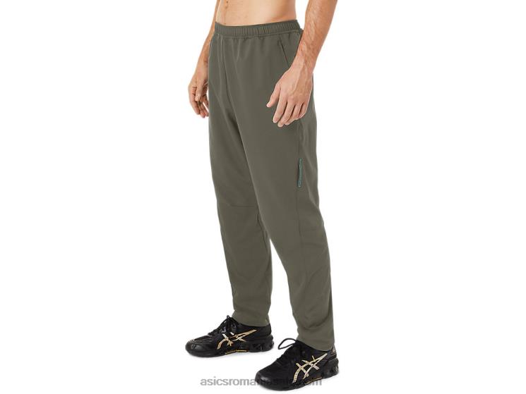 Asics verde de manta pantaloni țesuți pentru bărbați ZF4641438