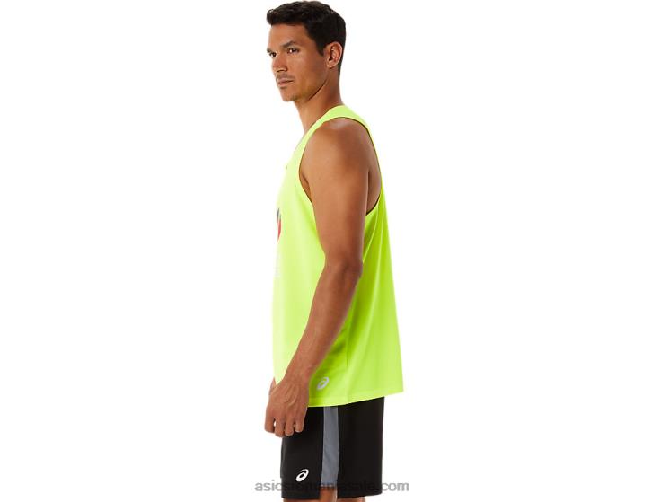Asics galben de siguranță maiot de bărbați ready-set ii care ZF4641290