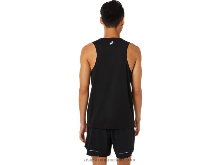 Asics negru de performanță maiot lam ready-set ii pentru bărbați ZF4641617