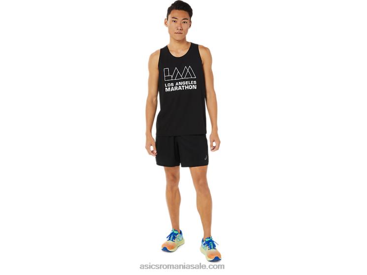 Asics negru de performanță maiot lam ready-set ii pentru bărbați ZF4641617