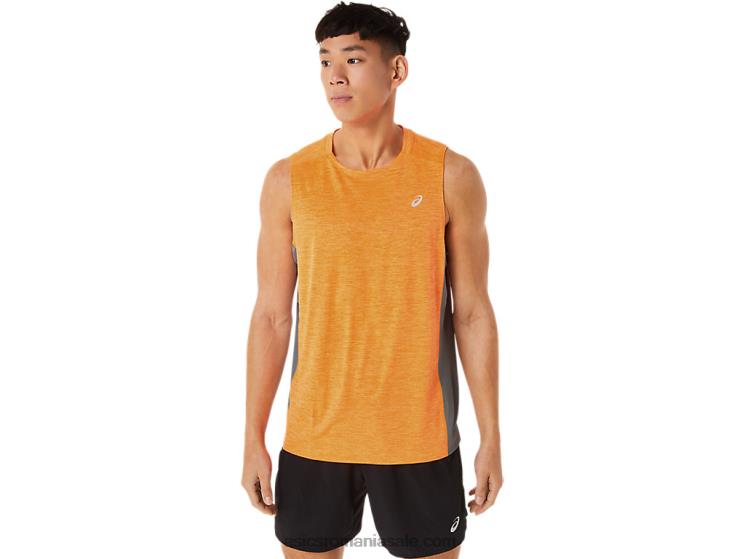 Asics orange pop/sheet rock trenul bărbaților sana tank muscular ZF46418