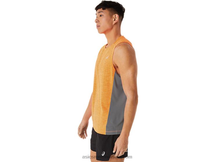 Asics orange pop/sheet rock trenul bărbaților sana tank muscular ZF46418