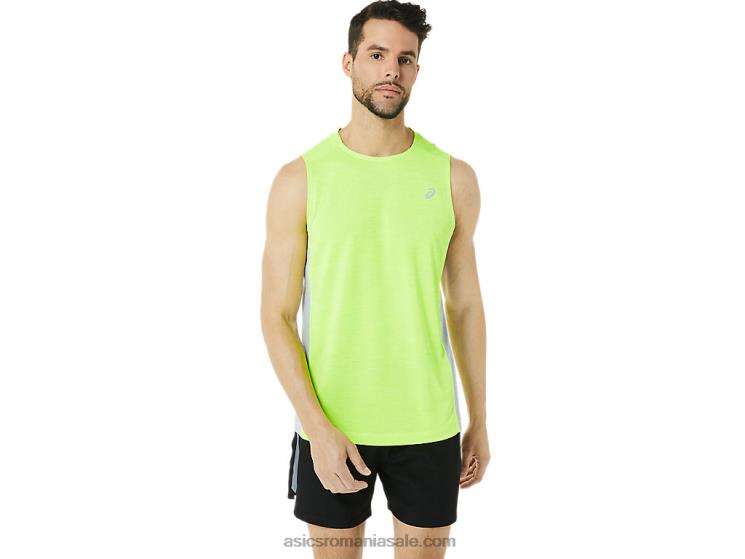 Asics verde pericol/gri piemont trenul bărbaților sana tank muscular ZF4641372