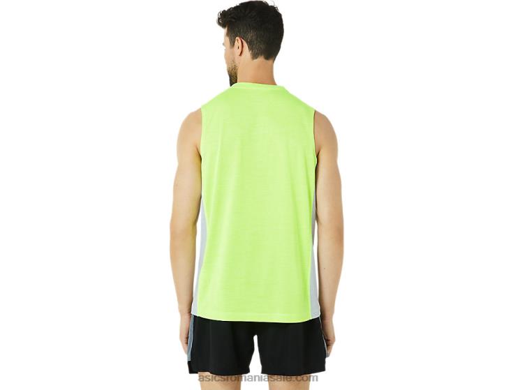 Asics verde pericol/gri piemont trenul bărbaților sana tank muscular ZF4641372