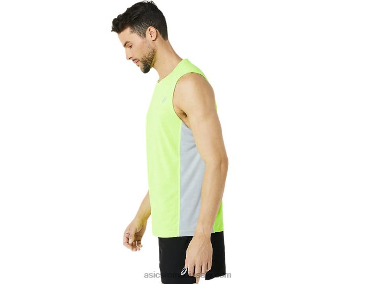 Asics verde pericol/gri piemont trenul bărbaților sana tank muscular ZF4641372