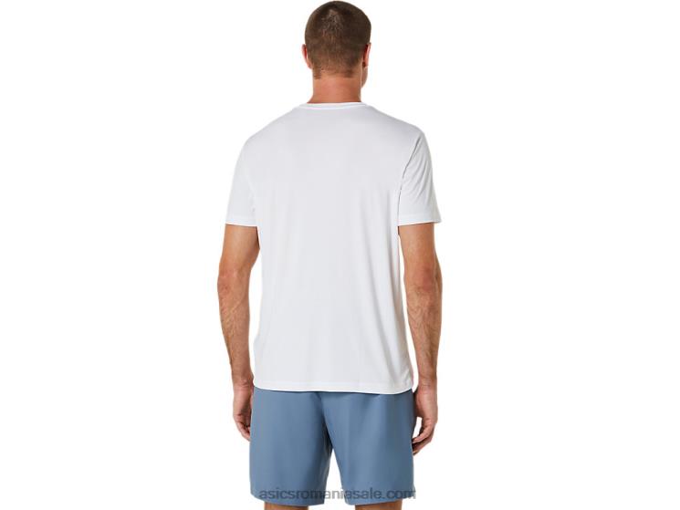 Asics alb strălucitor tricou grafic pantofi de curte pentru bărbați ZF464534