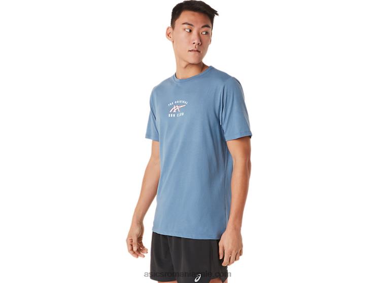 Asics albastru de furtună tricou club cu mânecă scurtă ZF4641700