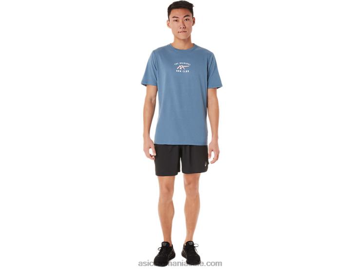 Asics albastru de furtună tricou club cu mânecă scurtă ZF4641700