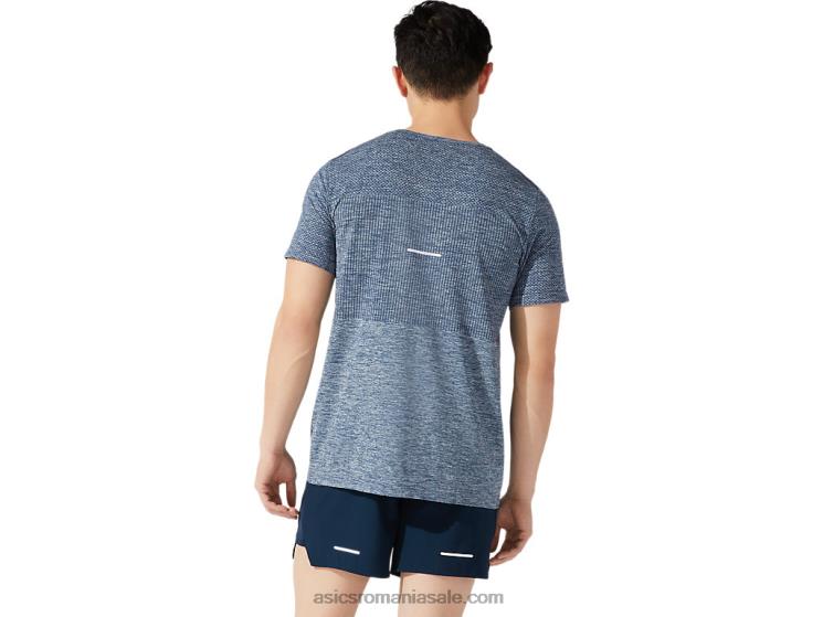 Asics albastru francez mânecă scurtă fără sudură pentru bărbați ZF4641980