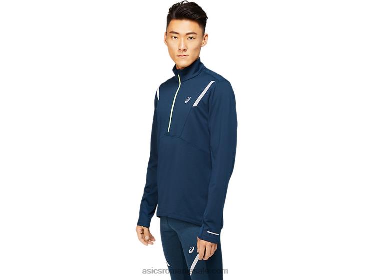Asics albastru francez top cu fermoar 1/2 pentru bărbați ZF4641649