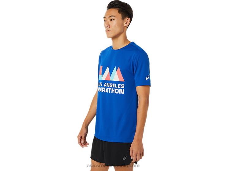 Asics albastru mânecă scurtă la maraton pentru bărbați ZF4641622