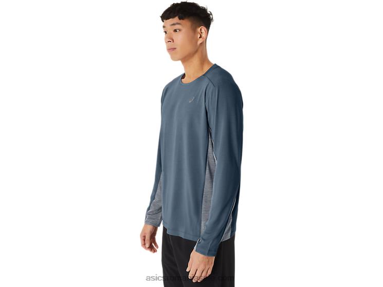 Asics albastru oțel/peacoat trenul pentru bărbați sana cu mânecă lungă ZF464200