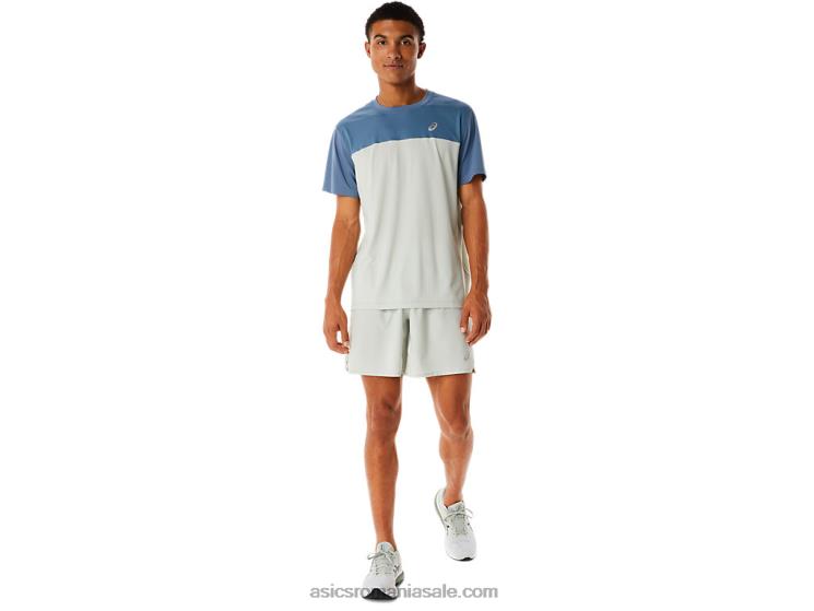 Asics albastru oțel/salvie deschisă top cu mânecă scurtă pentru bărbați ZF46422