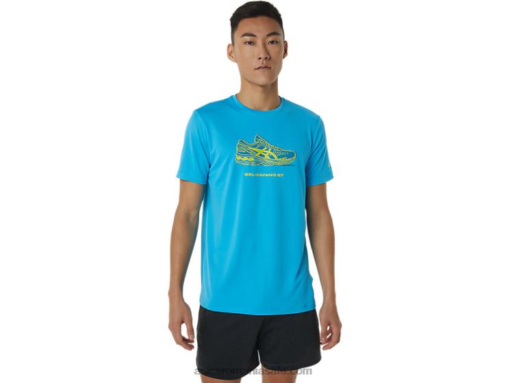 Asics aqua digital tricou grafic cu mânecă scurtă ZF4641376