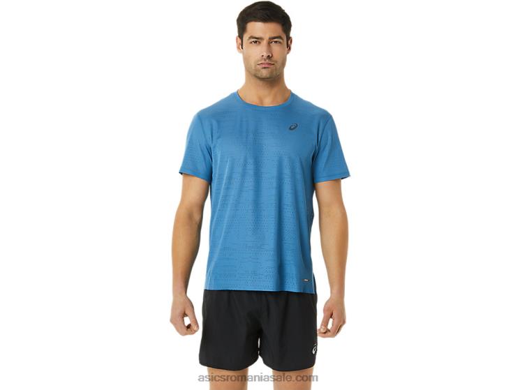 Asics azur top cu mânecă scurtă ventilate actibreeze pentru bărbați ZF4641115