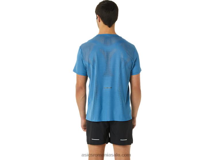 Asics azur top cu mânecă scurtă ventilate actibreeze pentru bărbați ZF4641115
