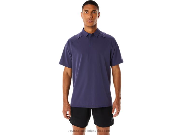 Asics ceață indigo tricou polo actibreeze jacquard pentru bărbați ZF464221