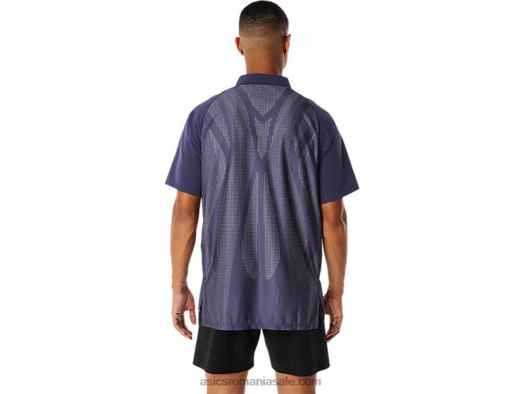 Asics ceață indigo tricou polo actibreeze jacquard pentru bărbați ZF464221