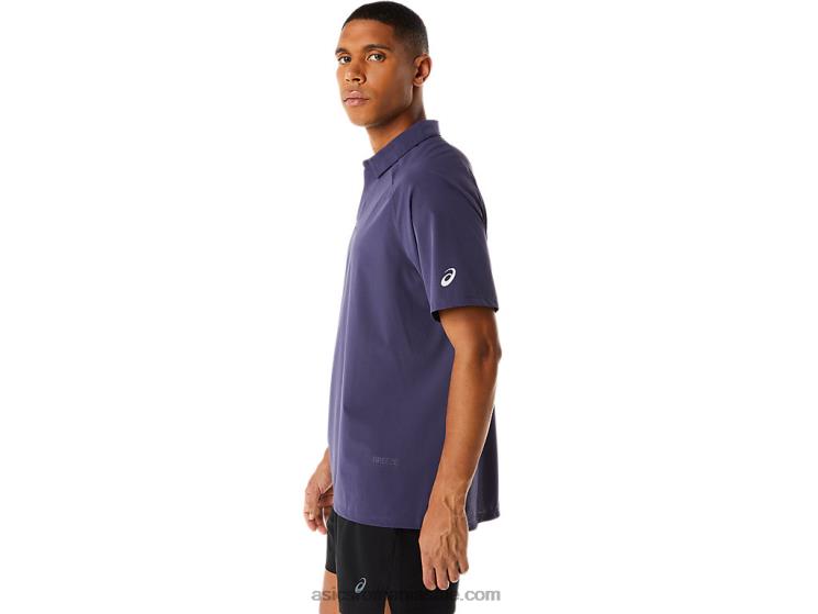Asics ceață indigo tricou polo actibreeze jacquard pentru bărbați ZF464221