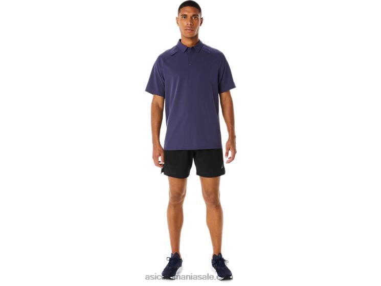 Asics ceață indigo tricou polo actibreeze jacquard pentru bărbați ZF464221