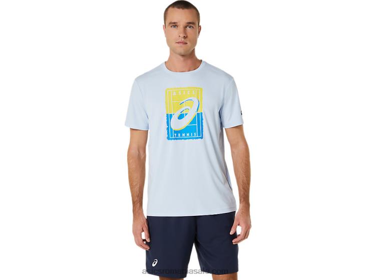 Asics cer moale tricou grafic pentru bărbați Court gs ZF464474