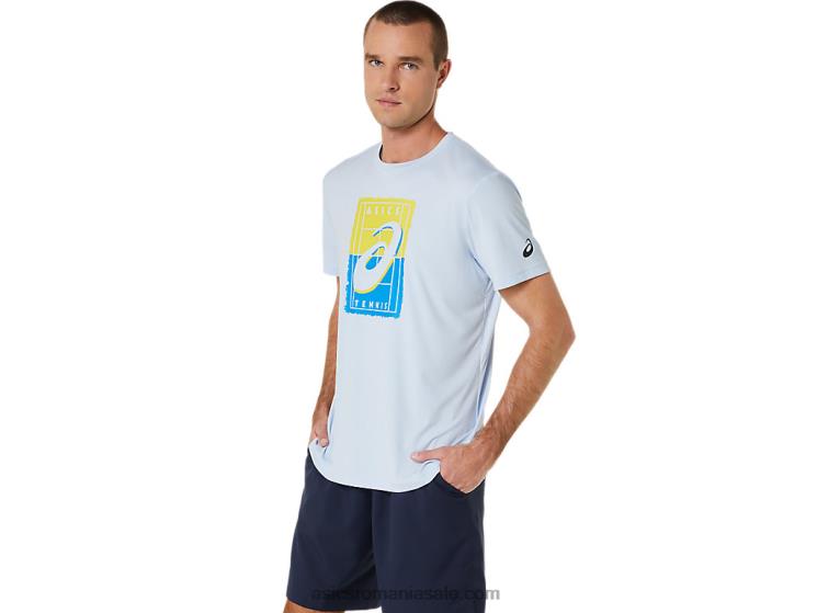 Asics cer moale tricou grafic pentru bărbați Court gs ZF464474