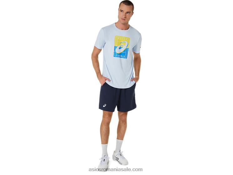Asics cer moale tricou grafic pentru bărbați Court gs ZF464474