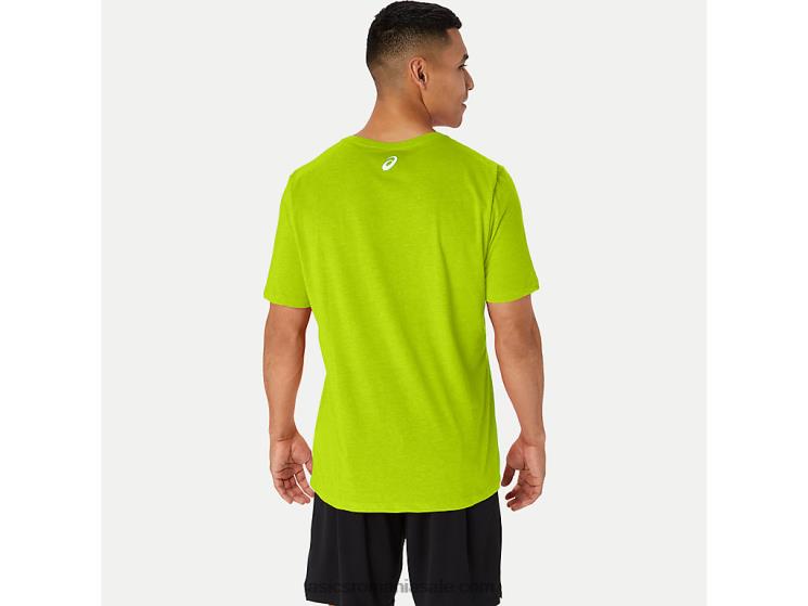 Asics coaja de lime proprietatea cu mânecă scurtă a tricouului sport ZF46414