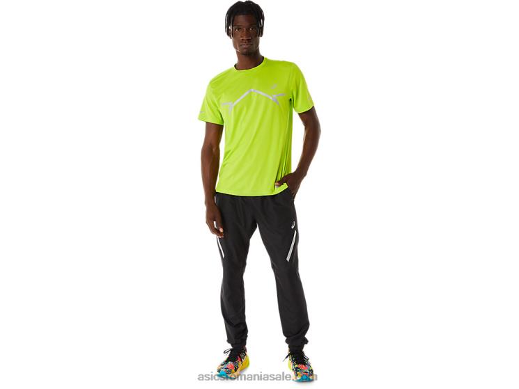 Asics coaja de lime top cu mânecă scurtă pentru bărbați ZF464218