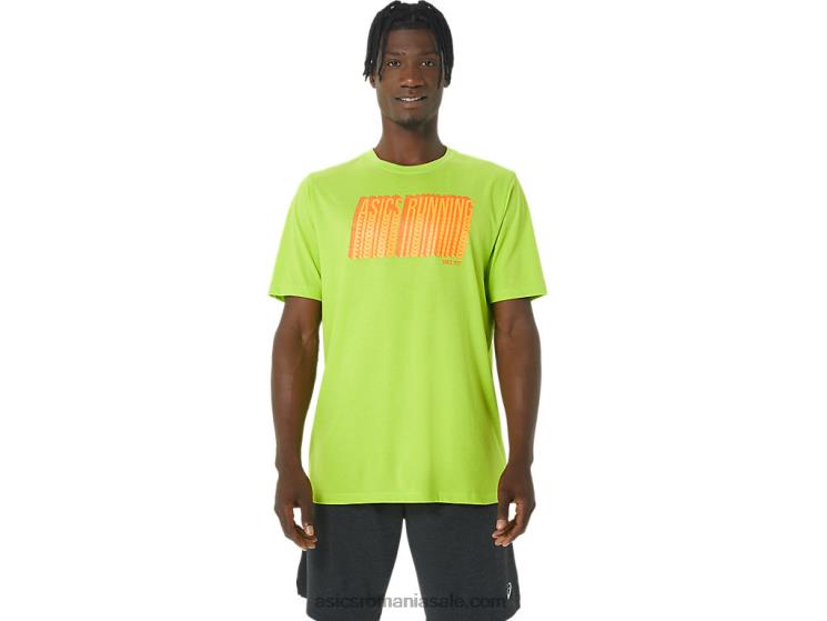 Asics coaja de lime tricou lung cu logo abstract ZF4641033