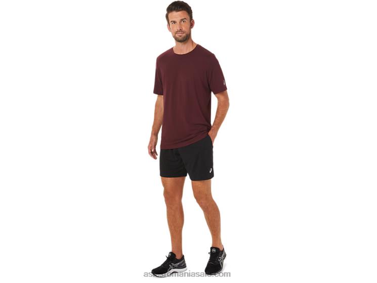 Asics deep mars heather top tehnic hthr pentru bărbați cu mânecă scurtă ZF4641703