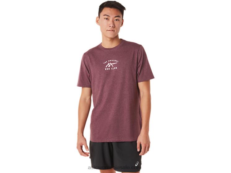 Asics deep mars heather tricou club cu mânecă scurtă ZF4641462