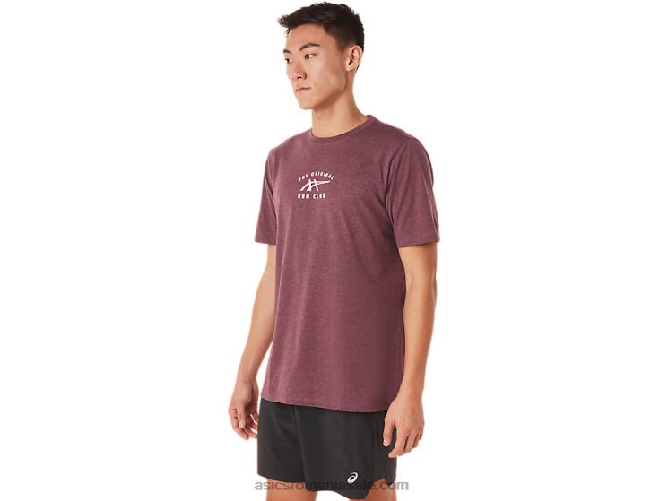 Asics deep mars heather tricou club cu mânecă scurtă ZF4641462