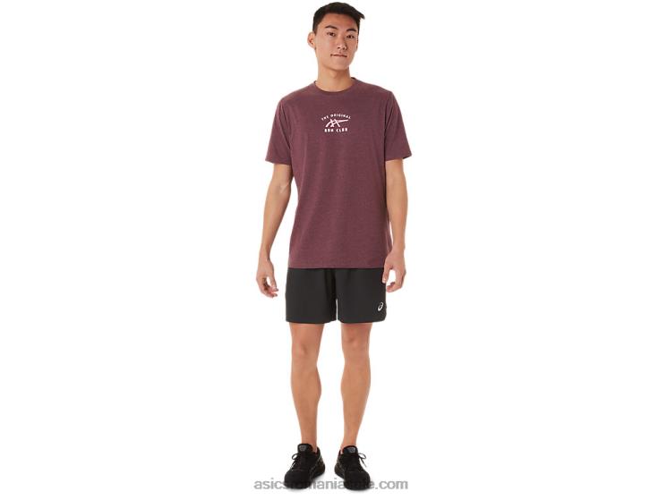 Asics deep mars heather tricou club cu mânecă scurtă ZF4641462