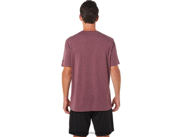 Asics deep mars heather tricou cu mânecă scurtă cu pensulă ZF4642078