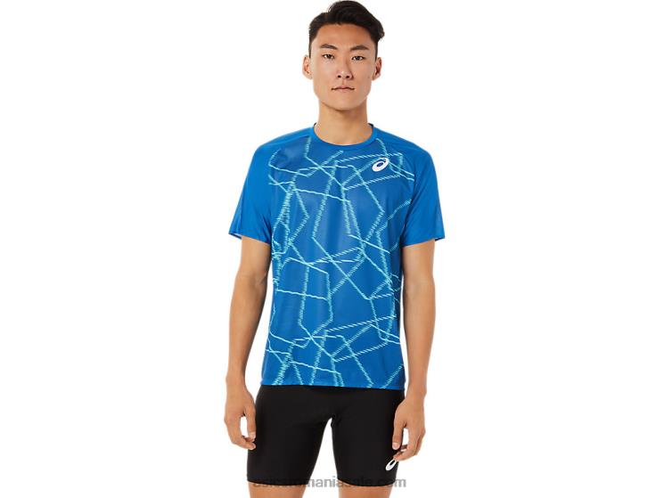 Asics drumul lacului top lejer cu mânecă scurtă pentru bărbați ZF4641443