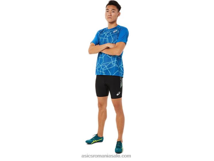 Asics drumul lacului top lejer cu mânecă scurtă pentru bărbați ZF4641443