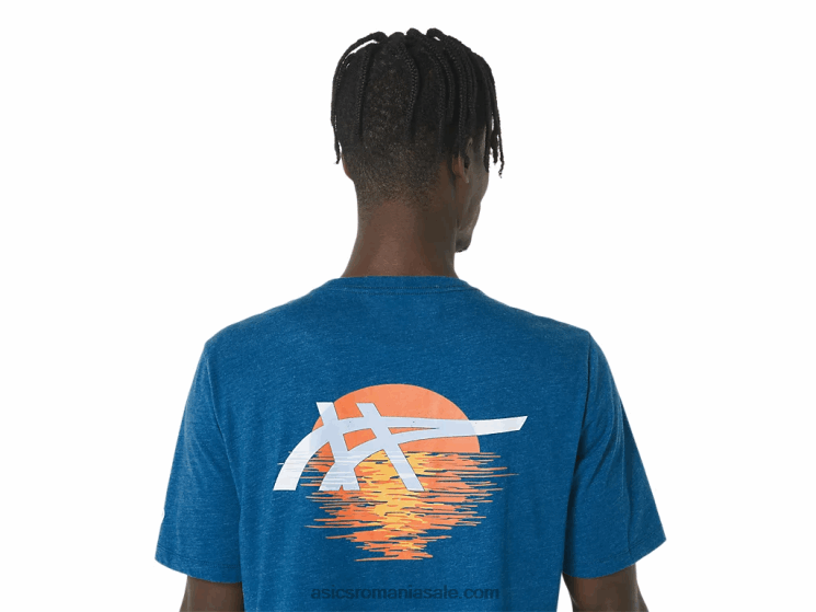 Asics drumul lacului tricou cu dungi sunrise ZF464141