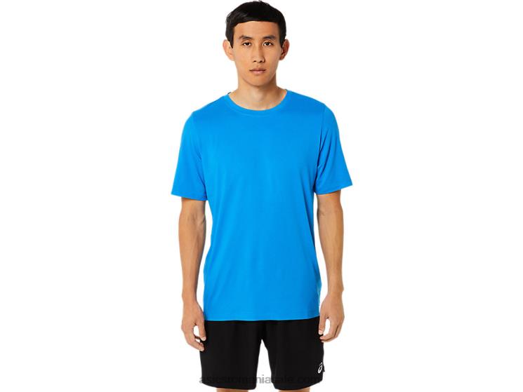 Asics erica albastru electric top tehnic hthr pentru bărbați cu mânecă scurtă ZF4641710