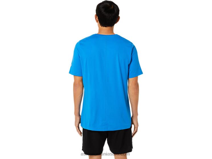 Asics erica albastru electric top tehnic hthr pentru bărbați cu mânecă scurtă ZF4641710