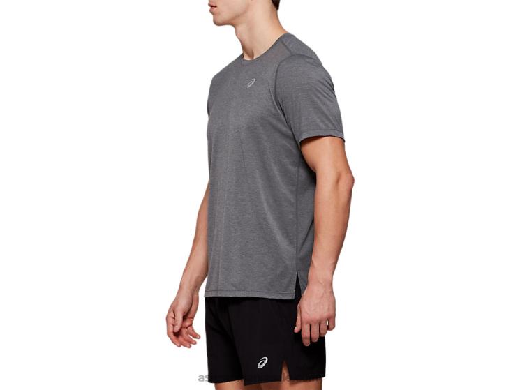 Asics erica gri închis top dorai cu mânecă scurtă pentru bărbați ZF4642122